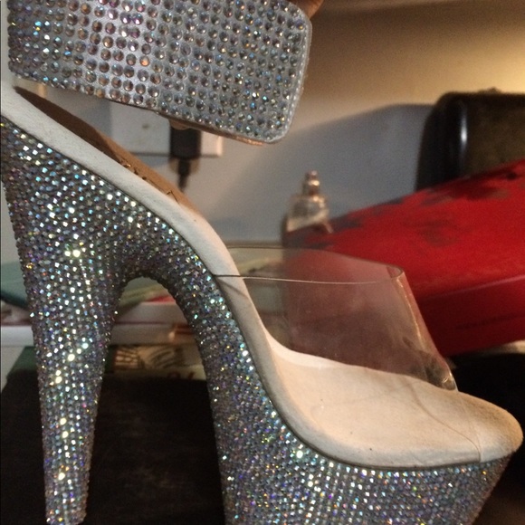 bejeweled stripper shoes